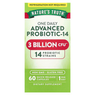 <img alt="Natures Truth, One Daily Advanced Probiotic-14, 3 Billion CFU, 60 Quick Release Capsules" title="Natures Truth, One Daily Advanced Probiotic-14, 3 Billion CFU, 60 Quick Release Capsules,840093101662"