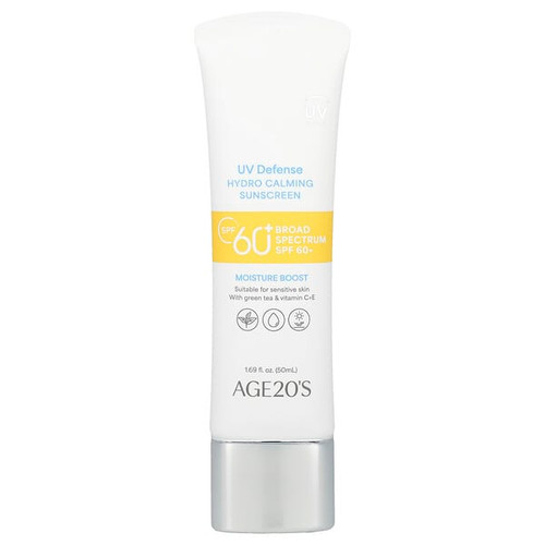 <img alt="AGE20s, UV Defense, Hydro Calming Sunscreen, SPF 60+, 1.69 fl oz (50 ml)" title="AGE20s, UV Defense, Hydro Calming Sunscreen, SPF 60+, 1.69 fl oz (50 ml),8801046418420"