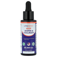 <img alt="Vitamatic, Liquid Biotin & Collagen, 2 fl oz (60 ml)" title="Vitamatic, Liquid Biotin & Collagen, 2 fl oz (60 ml),810078473114"