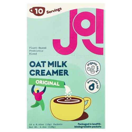 <img alt="JOI, Oat Milk Creamer, Original, 10 Packets, 0.42 oz (12 g) Each" title="JOI, Oat Milk Creamer, Original, 10 Packets, 0.42 oz (12 g) Each,858098008886"