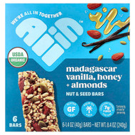 <img alt="All In, Nut & Seed Bars, Madagascar Vanilla, Honey + Almonds, 6 Bars, 1.4 oz (40 g) Each" title="All In, Nut & Seed Bars, Madagascar Vanilla, Honey + Almonds, 6 Bars, 1.4 oz (40 g) Each,850062402126"