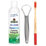 <img alt="Natures Answer, PerioBrite Coconut Pulling Oil with Toothbrush & Tongue Scraper, Coolmint, 8 fl oz (240 ml)" title="Natures Answer, PerioBrite Coconut Pulling Oil with Toothbrush & Tongue Scraper, Coolmint, 8 fl oz (240 ml),083000167904"