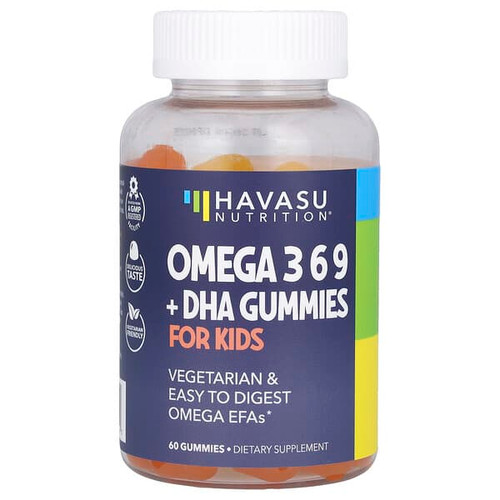 <img alt="Havasu Nutrition, Omega 3 6 9 + DHA Gummies for Kids , 60 Gummies" title="Havasu Nutrition, Omega 3 6 9 + DHA Gummies for Kids , 60 Gummies,850008464553"