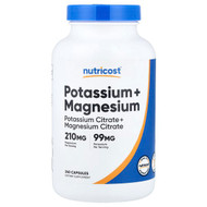 <img alt="Nutricost, Potassium + Magnesium, 240 Capsules" title="Nutricost, Potassium + Magnesium, 240 Capsules,810014673509"