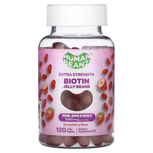 <img alt="Human Beanz, Biotin Jelly Beans, Strawberry Blast, 120 Jelly Beans (2,500 mcg per Jelly Bean)" title="Human Beanz, Biotin Jelly Beans, Strawberry Blast, 120 Jelly Beans (2,500 mcg per Jelly Bean),810048612550"