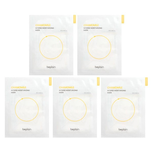 <img alt="Beplain, Intense Moisturizing Beauty Mask, Chamomile, 5 Sheets, 0.84 fl oz (25 ml) Each" title="Beplain, Intense Moisturizing Beauty Mask, Chamomile, 5 Sheets, 0.84 fl oz (25 ml) Each,8809623942474"