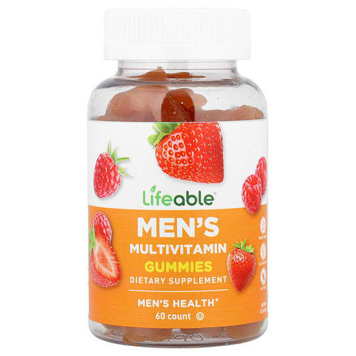 <img alt="Lifeable, Mens Multivitamin Gummies, Berry, 60 Gummies" title="Lifeable, Mens Multivitamin Gummies, Berry, 60 Gummies,810102730725"