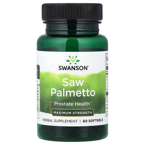 <img alt="Swanson Vitamins, Saw Palmetto, Maximum Strength, 60 Softgels" title="Swanson Vitamins, Saw Palmetto, Maximum Strength, 60 Softgels,087614142210"