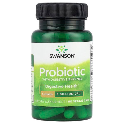 <img alt="Swanson Vitamins, Probiotic with Digestive Enzymes, 5 Billion CFU, 60 Veggie Caps" title="Swanson Vitamins, Probiotic with Digestive Enzymes, 5 Billion CFU, 60 Veggie Caps,087614190372"