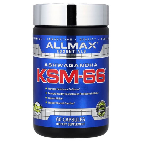 <img alt="ALLMAX, Essentials, Ashwagandha KSM-66, 60 Capsules (300 mg per Capsule)" title="ALLMAX, Essentials, Ashwagandha KSM-66, 60 Capsules (300 mg per Capsule),665553229645"