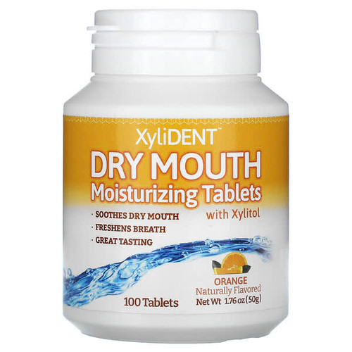 <img alt="XyliDENT, Dry Mouth Moisturizing Tablets with Xylitol, Orange, 100 Tablets" title="XyliDENT, Dry Mouth Moisturizing Tablets with Xylitol, Orange, 100 Tablets,850022606373"