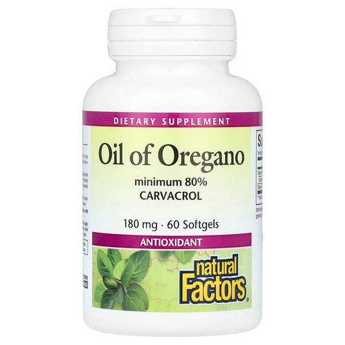 <img alt="Natural Factors, Oil Of Oregano, 180 mg, 60 Softgels" title="Natural Factors, Oil Of Oregano, 180 mg, 60 Softgels,068958045740"