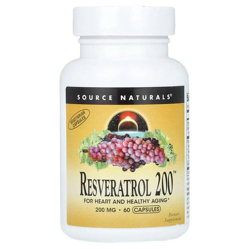 <img alt="Source Naturals, Resveratrol 200, 200 mg, 60 Capsules" title="Source Naturals, Resveratrol 200, 200 mg, 60 Capsules,021078023203"
