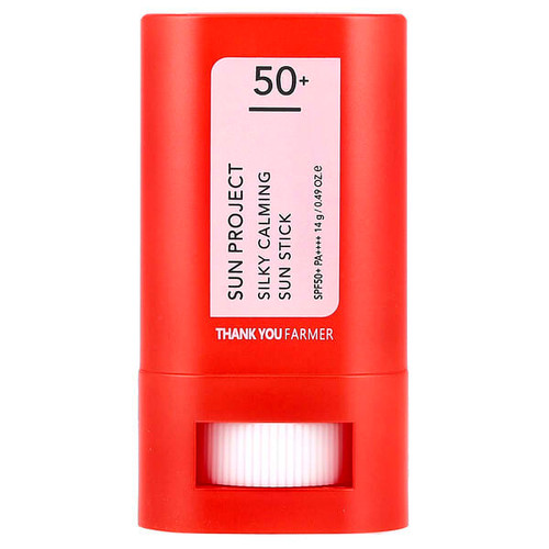 <img alt="Thank You Farmer, Sun Project, Silky Calming Sun Stick, SPF 50+ PA++++, 0.49 oz (14 g)" title="Thank You Farmer, Sun Project, Silky Calming Sun Stick, SPF 50+ PA++++, 0.49 oz (14 g),8809454982083"