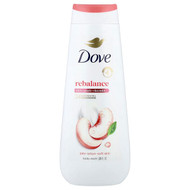 <img alt="Dove, Rebalance Body Wash, White Peach + Rice Milk, 20 fl oz" title="Dove, Rebalance Body Wash, White Peach + Rice Milk, 20 fl oz,011111049086"