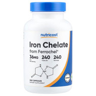 <img alt="Nutricost, Iron Chelate From Ferrochel, 36 mg, 240 Capsules" title="Nutricost, Iron Chelate From Ferrochel, 36 mg, 240 Capsules,810139573203"