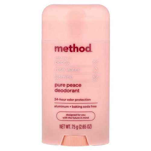 <img alt="Method, Deodorant, Pure Peace, 2.65 oz (75 g)" title="Method, Deodorant, Pure Peace, 2.65 oz (75 g),843536109331"