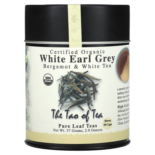 <img alt="The Tao of Tea, Certified Organic Bergamot & White Tea, White Earl Grey, 2 oz (57 g)" title="The Tao of Tea, Certified Organic Bergamot & White Tea, White Earl Grey, 2 oz (57 g),689951210159"