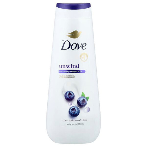 <img alt="Dove, Unwind Body Wash, Blueberry + Moon Milk, 20 fl oz" title="Dove, Unwind Body Wash, Blueberry + Moon Milk, 20 fl oz,011111049512"