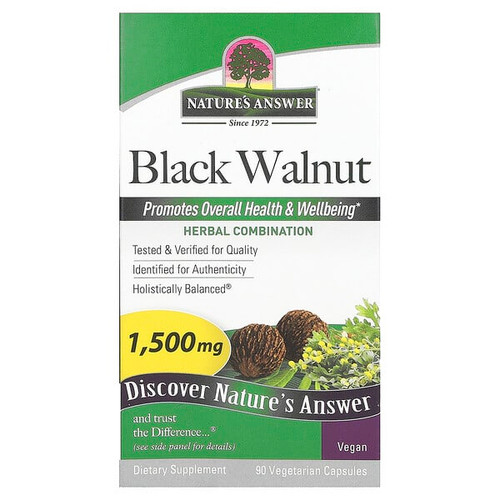 <img alt="Natures Answer, Black Walnut, 90 Vegetarian Capsules" title="Natures Answer, Black Walnut, 90 Vegetarian Capsules,083000160172"