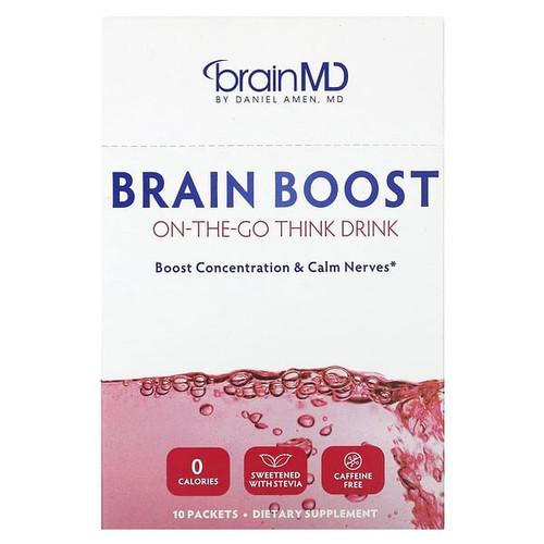 <img alt="BrainMD, Brain Boost, On-The-Go Think Drink, Caffeine Free, 10 Packets" title="BrainMD, Brain Boost, On-The-Go Think Drink, Caffeine Free, 10 Packets,857568003147"