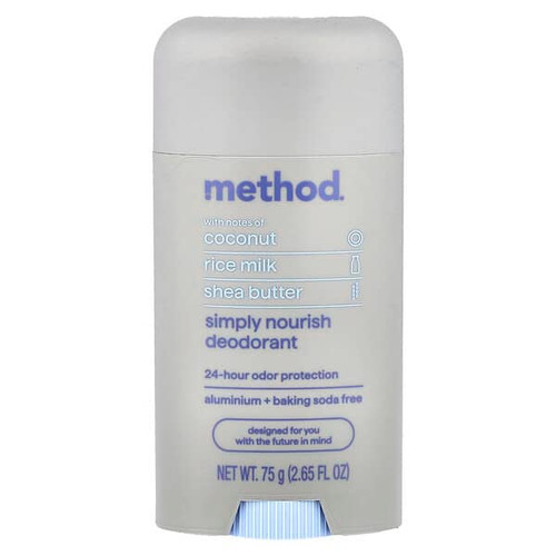 <img alt="Method, Deodorant, Simply Nourish, 2.65 fl oz (75 g)" title="Method, Deodorant, Simply Nourish, 2.65 fl oz (75 g),843536109348"