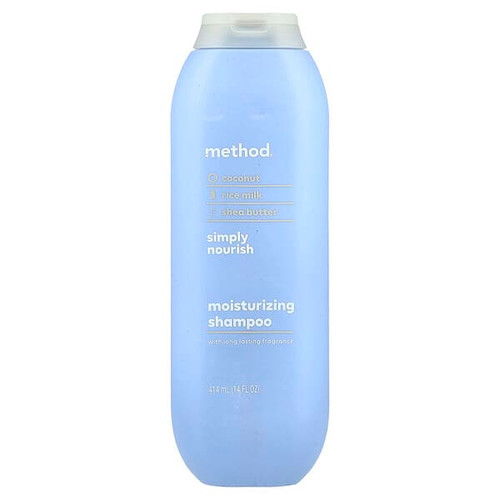 <img alt="Method, Moisturizing Shampoo, Simply Nourish, 14 fl oz (414 ml)" title="Method, Moisturizing Shampoo, Simply Nourish, 14 fl oz (414 ml),843536108136"