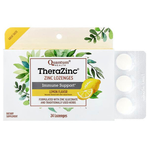 <img alt="Quantum Health, TheraZinc, Zinc Lozenges, Lemon, 24 Lozenges" title="Quantum Health, TheraZinc, Zinc Lozenges, Lemon, 24 Lozenges,046985016025"