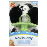 <img alt="RaZbaby, Teether Holder, Detachable Teether, 0 Months+, Panda, 1 Count" title="RaZbaby, Teether Holder, Detachable Teether, 0 Months+, Panda, 1 Count,850028177105"