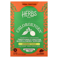 <img alt="Herbs Etc., ChlorOxygen, Chlorophyll + Fiber Powder, Lemonade , 10 Sticks, 4.3 g (0.15 oz) Each" title="Herbs Etc., ChlorOxygen, Chlorophyll + Fiber Powder, Lemonade , 10 Sticks, 4.3 g (0.15 oz) Each,765704719251"