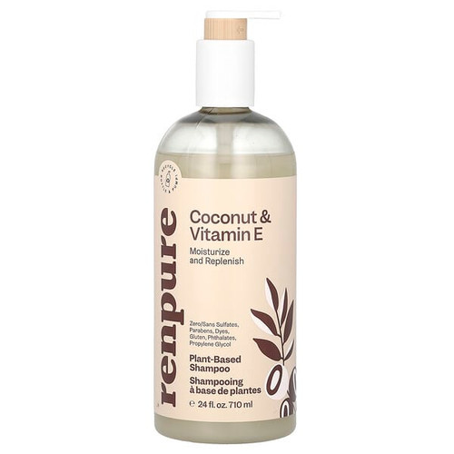 <img alt="Renpure, Coconut & Vitamin E Shampoo, 24 fl oz (710 ml)" title="Renpure, Coconut & Vitamin E Shampoo, 24 fl oz (710 ml),810333028684"