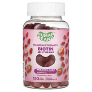 <img alt="Human Beanz, Biotin Jelly Beans, Maximum Strength, Strawberry Blast, 120 Jelly Beans (2,500 mg per Jelly Bean)" title="Human Beanz, Biotin Jelly Beans, Maximum Strength, Strawberry Blast, 120 Jelly Beans (2,500 mg per Jelly Bean),810048612581"
