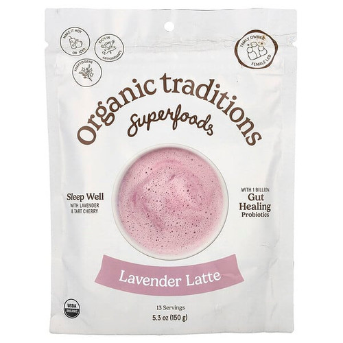 <img alt="Organic Traditions, Superfoods, Lavender Latte, 5.3 oz (150 g)" title="Organic Traditions, Superfoods, Lavender Latte, 5.3 oz (150 g),627733020220"