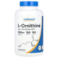 <img alt="Nutricost, L-Ornithine, 500 mg, 180 Capsules" title="Nutricost, L-Ornithine, 500 mg, 180 Capsules,810139572213"