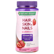 <img alt="Natures Bounty, Advanced Hair, Skin, & Nails Gummies, Strawberry, 80 Gummies" title="Natures Bounty, Advanced Hair, Skin, & Nails Gummies, Strawberry, 80 Gummies,074312007101"