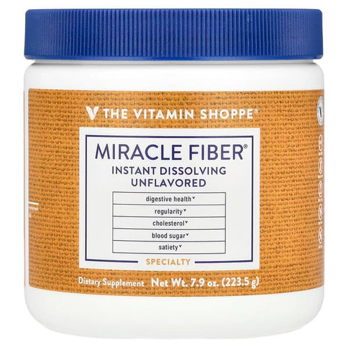 <img alt="The Vitamin Shoppe, Miracle Fiber, Unflavored, 7.9 oz (223.5 g)" title="The Vitamin Shoppe, Miracle Fiber, Unflavored, 7.9 oz (223.5 g),766536025282"