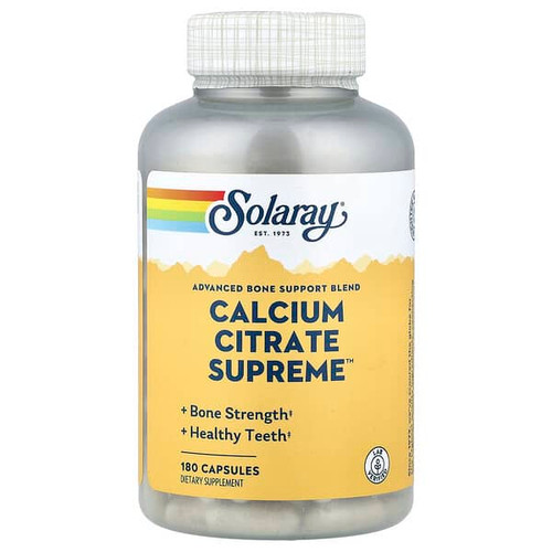 <img alt="Solaray, Calcium Citrate Supreme, 180 Capsules" title="Solaray, Calcium Citrate Supreme, 180 Capsules,076280045291"
