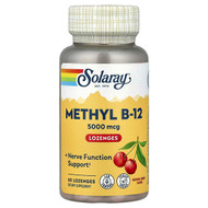 <img alt="Solaray, Methyl B-12, Natural Cherry, 5,000 mcg, 60 Lozenges" title="Solaray, Methyl B-12, Natural Cherry, 5,000 mcg, 60 Lozenges,076280342987"