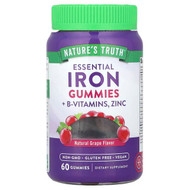 <img alt="Natures Truth, Essential Iron + B-Vitamins, Zinc Gummies, Natural Grape, 60 Gummies" title="Natures Truth, Essential Iron + B-Vitamins, Zinc Gummies, Natural Grape, 60 Gummies,840093116611"