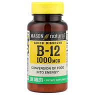<img alt="Mason Natural, Quick Dissolve, Vitamin B-12, 1,000 mcg, 200 Tablets" title="Mason Natural, Quick Dissolve, Vitamin B-12, 1,000 mcg, 200 Tablets,311845096623"
