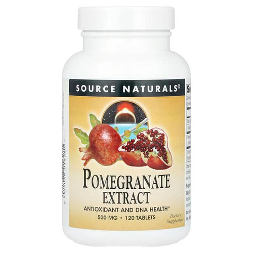 <img alt="Source Naturals, Pomegranate Extract, 500 mg , 120 Tablets" title="Source Naturals, Pomegranate Extract, 500 mg , 120 Tablets,021078016281"