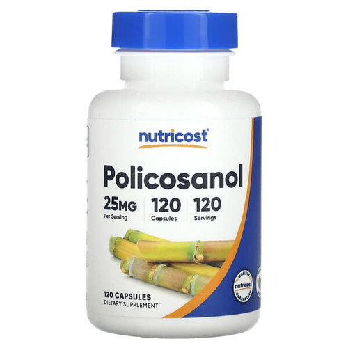 <img alt="Nutricost, Policosanol, 25 mg, 120 Capsules" title="Nutricost, Policosanol, 25 mg, 120 Capsules,810014673042"