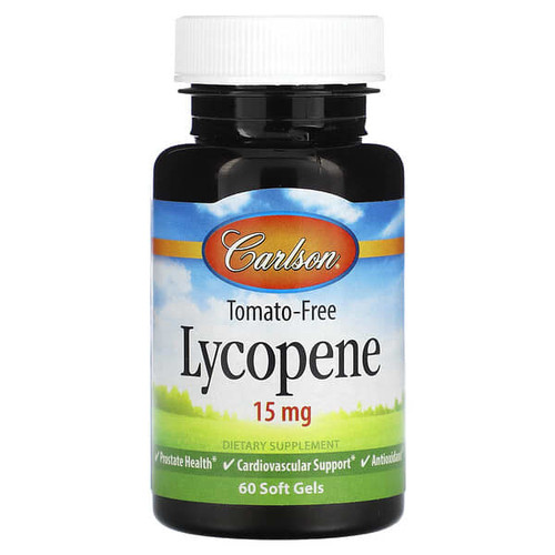 <img alt="Carlson, Tomato-Free Lycopene, 15 mg, 60 Soft Gels" title="Carlson, Tomato-Free Lycopene, 15 mg, 60 Soft Gels,088395087165"