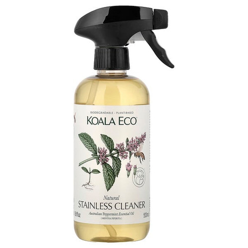 <img alt="Koala Eco, Natural Stainless Cleaner, Australian Peppermint Essential Oil, 16.9 fl oz (500 ml)" title="Koala Eco, Natural Stainless Cleaner, Australian Peppermint Essential Oil, 16.9 fl oz (500 ml),850013802647"