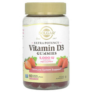 <img alt="Solgar, Ultra Potency Vitamin D3 Gummies, Strawberry, 125 mcg (5,000 IU), 60 Gummies" title="Solgar, Ultra Potency Vitamin D3 Gummies, Strawberry, 125 mcg (5,000 IU), 60 Gummies,810122620136"