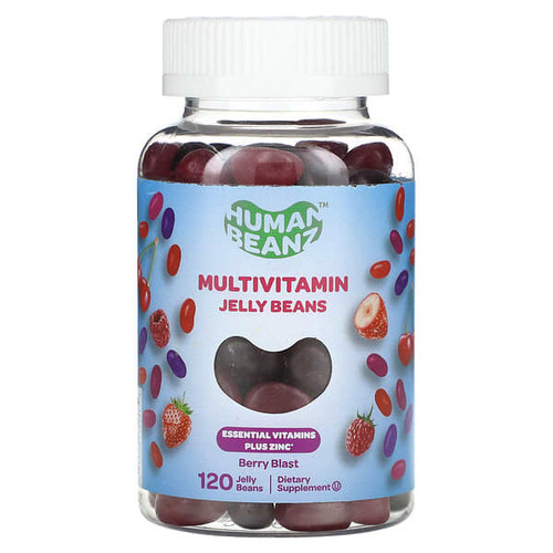 <img alt="Human Beanz, Multivitamin Jelly Beans, Berry Blast, 120 Jelly Beans" title="Human Beanz, Multivitamin Jelly Beans, Berry Blast, 120 Jelly Beans,810048612475"
