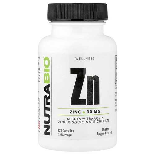 <img alt="NutraBio, Zinc, 30 mg, 120  Capsules" title="NutraBio, Zinc, 30 mg, 120  Capsules,649908514563"