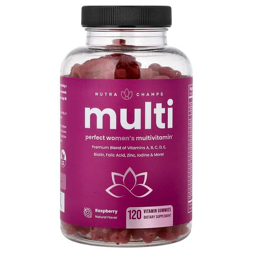 <img alt="NutraChamps, Multi, Perfect Womens Multivitamin Gummies, Raspberry, 120 Vitamin Gummies" title="NutraChamps, Multi, Perfect Womens Multivitamin Gummies, Raspberry, 120 Vitamin Gummies,621983500563"