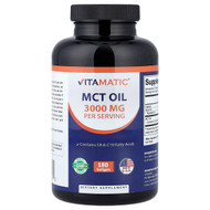 <img alt="Vitamatic, MCT Oil, 180 Softgels (1,000 mg per Softgel)" title="Vitamatic, MCT Oil, 180 Softgels (1,000 mg per Softgel),810078473282"