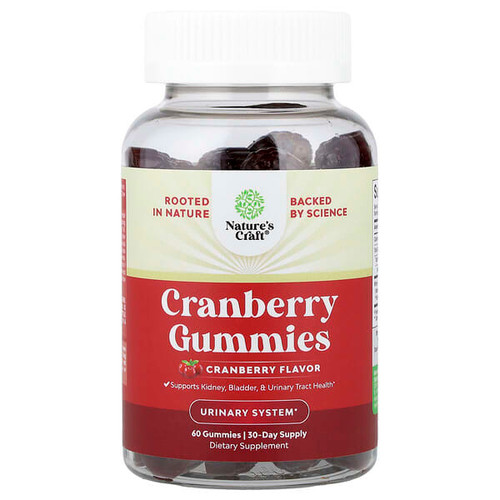 <img alt="Natures Craft, Cranberry Gummies, Cranberry, 60 Gummies (250 mg per Gummy)" title="Natures Craft, Cranberry Gummies, Cranberry, 60 Gummies (250 mg per Gummy),793574995376"